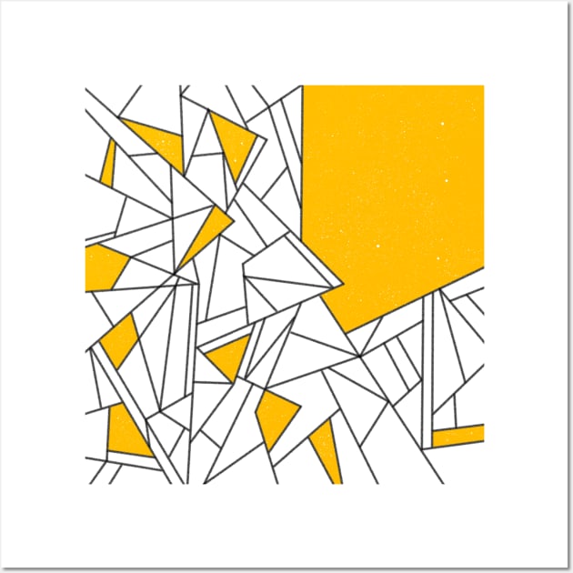 Black and yellow geometric pattern Wall Art by mailboxdisco